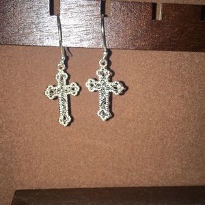 cross earrings